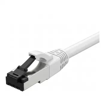 Synergy21 Patch Cable RJ45, CAT8.1 2000MHz, 7,5m, White, S-STP (S/FTP), TPE/LSZH (SuperFlex), AWG26