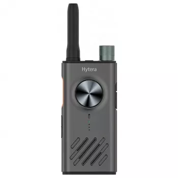 Hytera S1 HYT-S31 B1 0,5W UHF 446MHz PMR446 racija su išimama Li-Polymer 2200mAh baterija, dvigubu PTT mygtuku, diržo segtuku, 3,5mm garso lizdu, 5,4cm antena - Pilka