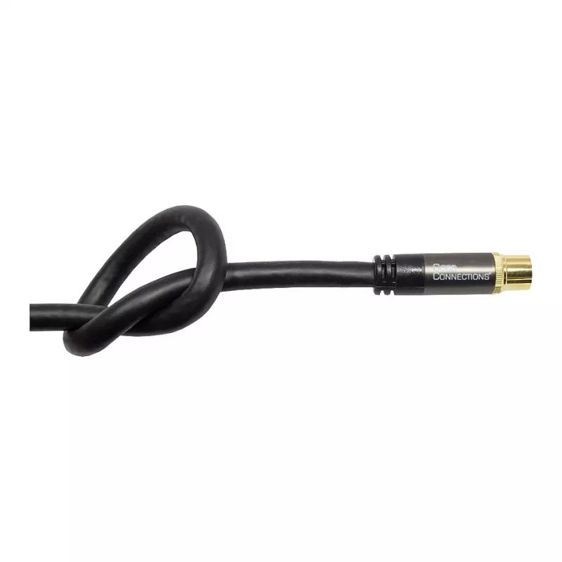 Good Connections SmartFLEX SAT antenos kabelis, IEC/Coax lizdu, auksuotas, keturgubai ekranuotas, 120 dB, juodas, 1,5 m (GC-M2072)