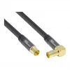 Good Connections SmartFLEX SAT antenos kabelis, IEC/Coax lizdu, auksuotas, keturgubai ekranuotas, 120 dB, juodas, 1,5 m (GC-M2072)