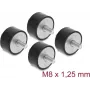 Delock Vibracijos slopintuvas M8 x 1,25 mm D 40 x A 20 mm su 2 srieginiais kaiščiais, 4 vnt., juodas (60817)
