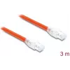 Delock RJ45 Network Cable Cat.8.1 S/FTP 3 m up to 40 Gbps Orange (81182)