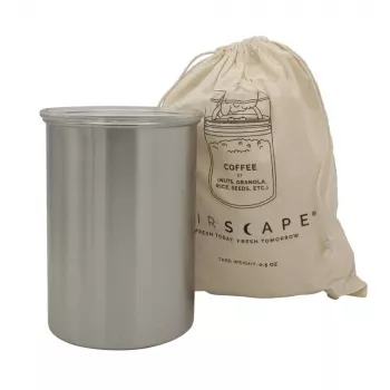 Airscape® Stainless Steel Aroma Canister Medium, Brushed Silver