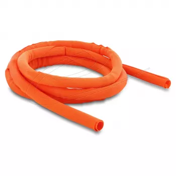 Delock Self-Closing Cable Protection Sleeve 2 m x 19 mm Orange
