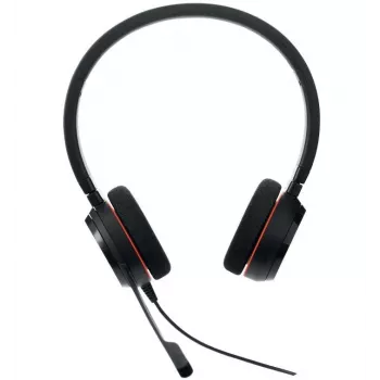 Jabra Evolve 20 MS Stereo USB-C ausinės ant ausų su triukšmą slopinančiu mikrofonu, juodos