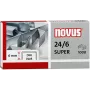 NOVUS 040-0026 Kabės 24/6 DIN Super, 1000 vnt., cinkuotas plienas
