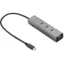 Sandberg USB-C 5-in-1 MediaDock – Docking Station – sidabrinė/pilka