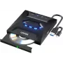 Unitek T1037A01 išorinis DVD/CD rašytuvas su USB 5 Gbps šakotuvu ir SD kortelių skaitytuvu