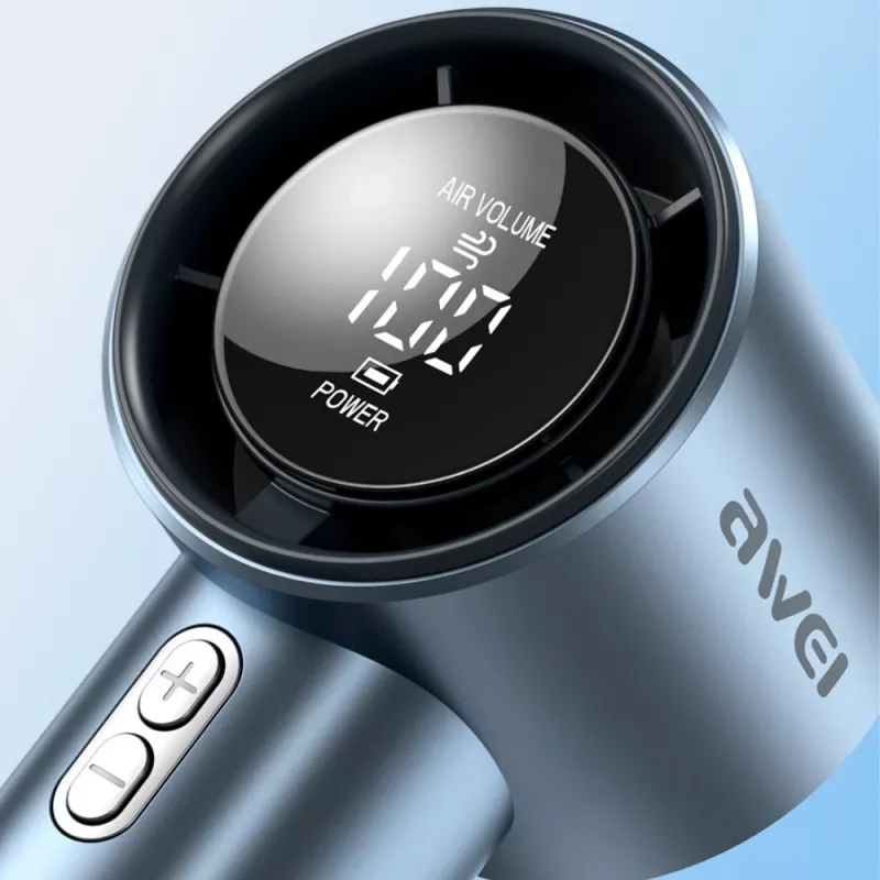 AWEI F38 Mini Handheld Fan mėlynas