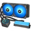 Thermaltake Floe RC 240 Skysčio aušintuvas su integruotu RAM vandens bloku, 240mm radiatorius, 2x 120mm ARGB PWM ventiliatoriai, Intel/AMD
