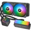 Thermaltake Floe RC 240 Skysčio aušintuvas su integruotu RAM vandens bloku, 240mm radiatorius, 2x 120mm ARGB PWM ventiliatoriai, Intel/AMD