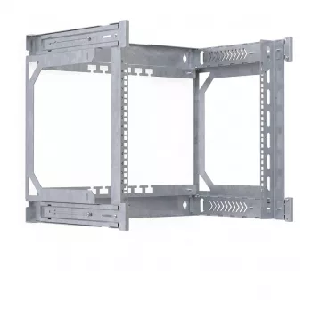 EFB Elektronik Galvanizuotas atraminis rėmas X-Rack sieniniams korpusams 400-600 mm 9U 600x500 mm (WGX-BF09)