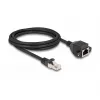 Delock RJ50 prailginimo kabelis, kištukas–lizdas, S/FTP, 2 m, juodas