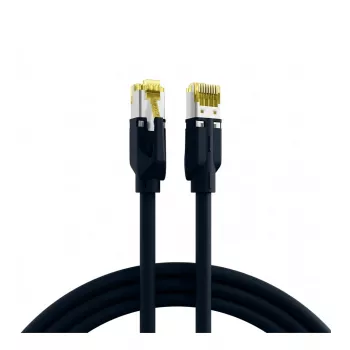 EFB-Elektronik RJ45 Patch Cable Cat.6A S/FTP LSZH Draka UC900 TM31 Black 0,25m