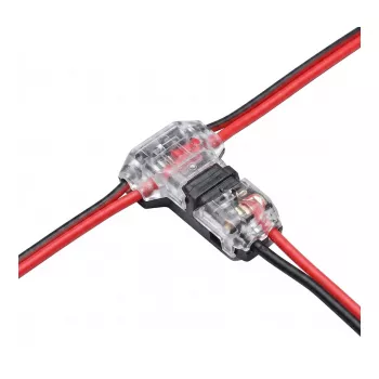 Synergy 21 LED FLEX Strip Additional Easy Connect T Shape Connector for 2 Line Clear
