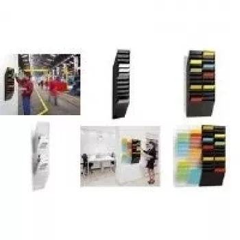 DURABLE FLEXIBOXX 12 Brochure Display A4 Portrait Transparent Wall-Mounted 1709763060