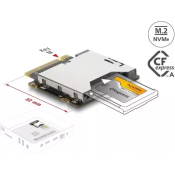 Delock Adapter M.2 Key M Male į CFexpress Type A Lizdą (64363)