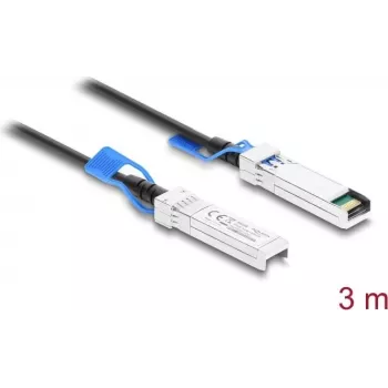 Delock Twinax SFP28 Direct Attach Cable 25 Gbps 3 m Black