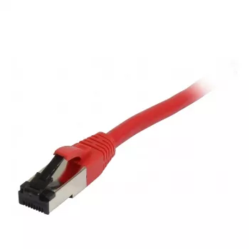 Synergy21 Patch Cable RJ45, CAT8.1 2000MHz, 7,5m, Red, S-STP (S/FTP), TPE/LSZH (SuperFlex), AWG26