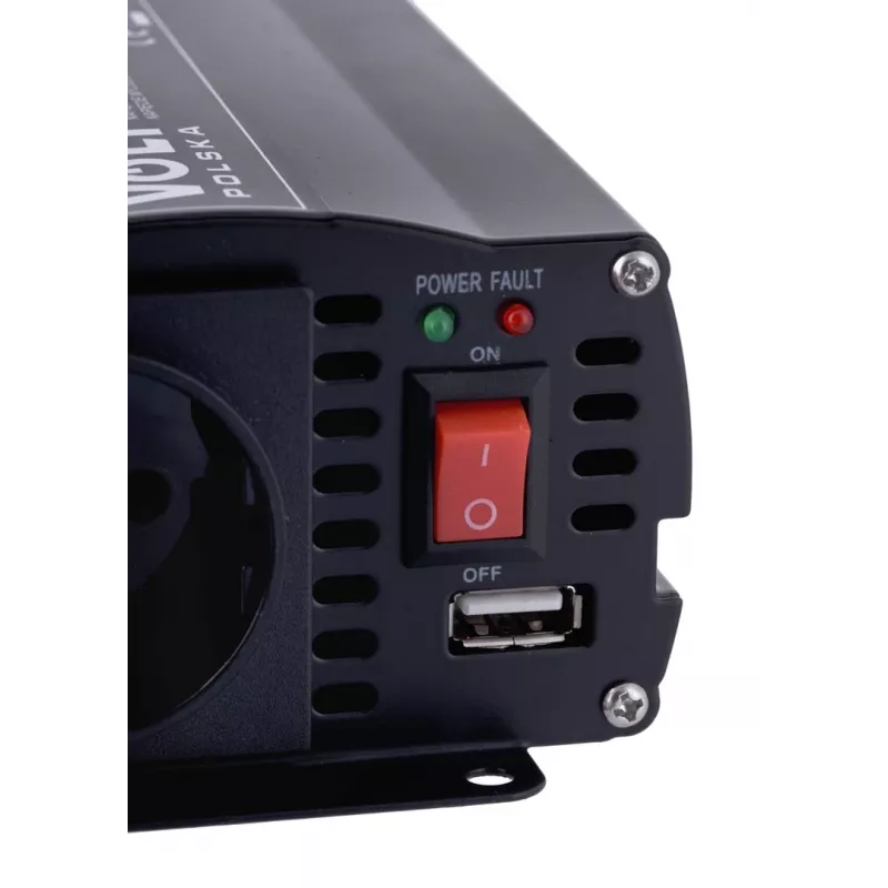 VOLT POLSKA IPS-600 DUO 12V/24V/230V 300/600W grynosios sinusinės bangos keitiklis