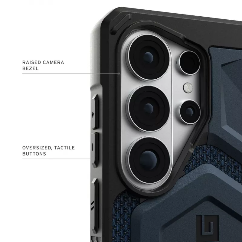 URBAN ARMOR GEAR UAG Monarch Pro Dėklas su Magnetiniu Moduliu, Samsung Galaxy S26 Ultra (Kevlar Mallard Blue)