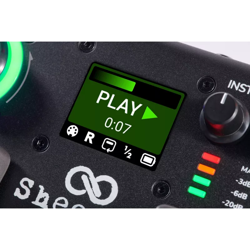 Sheeran Looper+ by HeadRush – kilpų įrašymo procesorius su vokalo efektų bloku