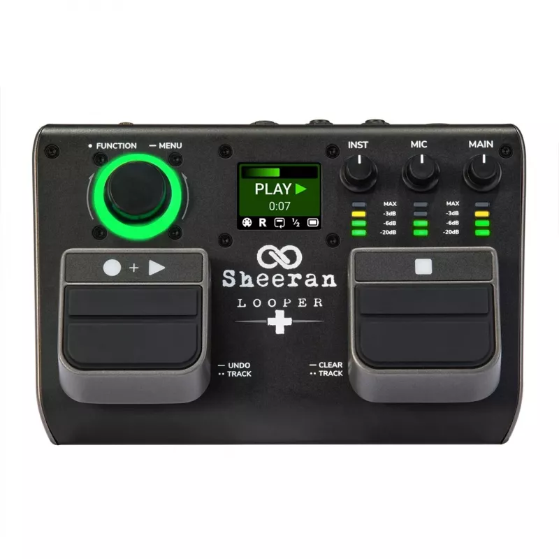 Sheeran Looper+ by HeadRush – kilpų įrašymo procesorius su vokalo efektų bloku