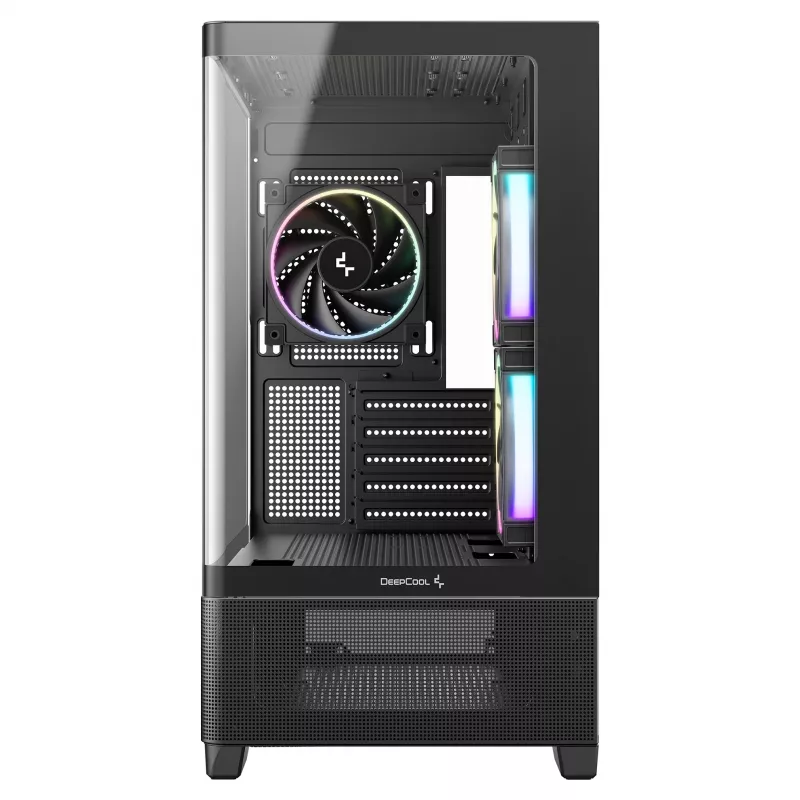 DeepCool CG380U Mid-Tower Case, Tempered Glass, 3x 120mm ARGB Fans, Black
