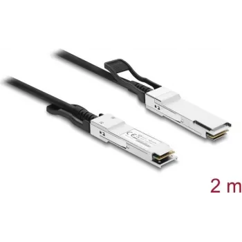Delock Twinax Cable QSFP+ Male to QSFP+ Male 40 Gbps 2 m