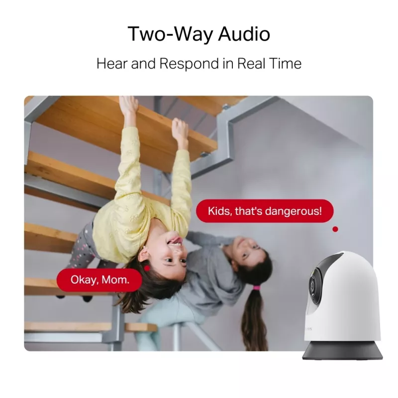 Mercusys MC230 pan/tilt AI namų saugumo Wi-Fi kamera, 5 MP