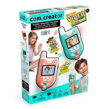 Canal Toys Video Walkie-Talkies (INF042) – 2 vnt., 1,8 inch spalvotas LCD ekranas, iki 200 m nuotolis, dvipusis garsas ir vaizdas, vaikams nuo 5 m.