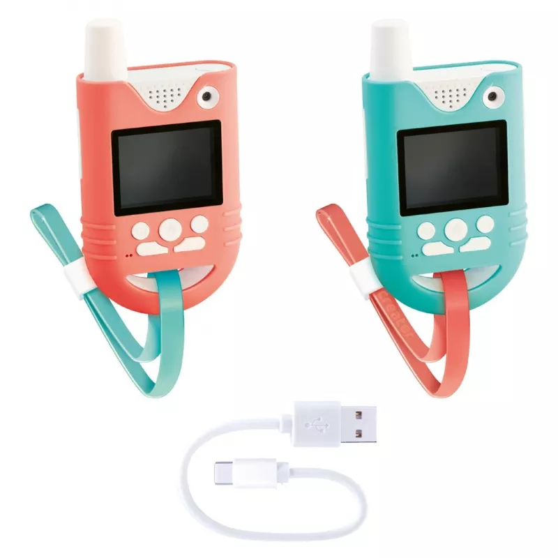 Canal Toys Video Walkie-Talkies (INF042) – 2 vnt., 1,8 inch spalvotas LCD ekranas, iki 200 m nuotolis, dvipusis garsas ir vaizdas, vaikams nuo 5 m.