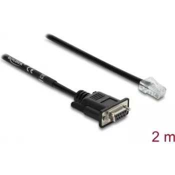 Delock Serial RS-232/422/485 Adapter Cable D-Sub 9 Female to RJ45 Male 2 m