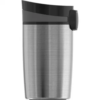 SIGG 8695.50 Hot & Cold One-Hand Push-Button vakuuminis termosas, 0,27 l, obsidiano juodos spalvos, nerūdijantis plienas