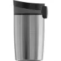 SIGG 8695.50 Hot & Cold One-Hand Push-Button vakuuminis termosas, 0,27 l, obsidiano juodos spalvos, nerūdijantis plienas