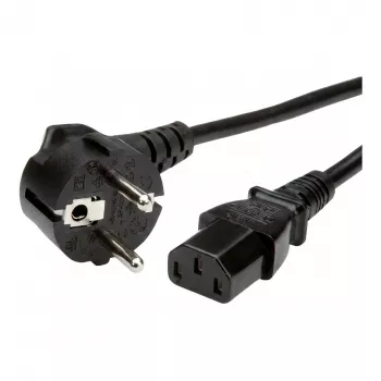 Synergy 21 maitinimo laidas 230V CEE 7/7 Schuko kištukas – IEC-C13 lizdas 1m juodas