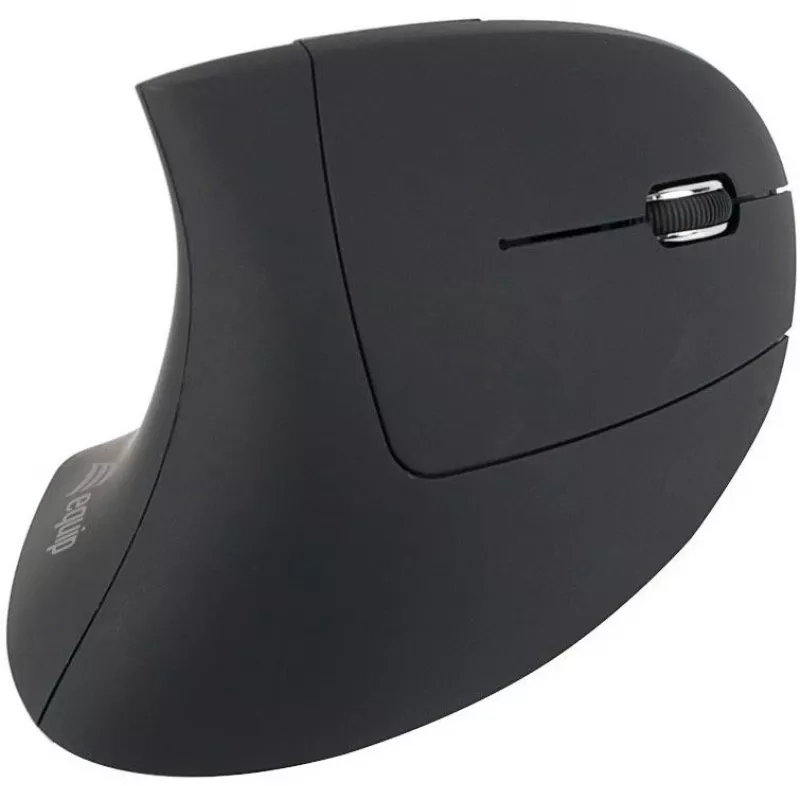 Equip 245110 Vertikali ergonominė belaidė pelė – dešinei rankai – 2,4 GHz – USB imtuvas – juoda