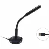 Equip 245340 stalinis mikrofonas su reguliuojamu kampu, USB jungtimi, juodas