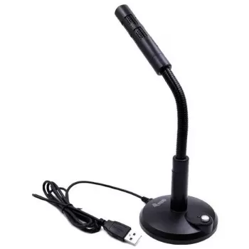 Equip 245340 stalinis mikrofonas su reguliuojamu kampu, USB jungtimi, juodas