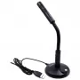 Equip 245340 stalinis mikrofonas su reguliuojamu kampu, USB jungtimi, juodas