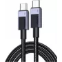 UGREEN L513 USB-C į USB-C laidas 240W PD3.1 480Mbps nailoninis pintas aliuminio korpusas su kabelio raišteliu 3m pilkas (45065)