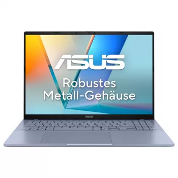 ASUS Vivobook S16 S3607NA-SH001W Snapdragon X Elite nešiojamas kompiuteris 16 inch 3.2K OLED 32GB 1TB Windows 11 Home Cool Silver
