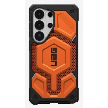 UAG Monarch Pro Dėklas su Magnetiniu Moduliu, skirtas „Samsung Galaxy S26 Ultra“ (Kevlar Deganti Oranžinė)
