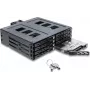 Delock 5,25 inch keitimo rėmelis 8 x 2,5 inch SATA arba SAS HDD / SSD su spyna