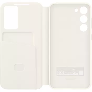 Samsung Smart View Wallet Case, skirta Galaxy S23+, Cream (EF-ZS916CUEGWW)