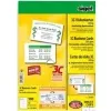 SIGEL Business Card 3C LP850 vizitinės kortelės – lygaus satino, dengtos, grynai baltos – 85 x 55 mm – 225 g/m² – 100 kortelių (10 lapų x 10)