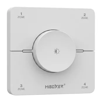 Miboxer Synergy 21 LED nuotolinio valdymo pultas 2,4 GHz Dual White CCT 4 zonų sukamasis skydelis baltas (KOS-W)