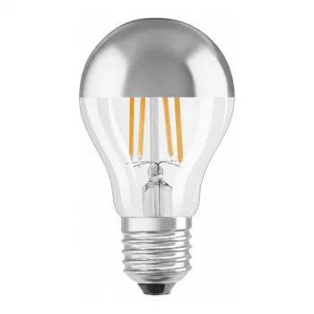 LEDVANCE LED lemputė 6,5W E27 650lm 2700K šilta balta sidabrinis vainikas 300°