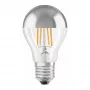 LEDVANCE LED lemputė 6,5W E27 650lm 2700K šilta balta sidabrinis vainikas 300°