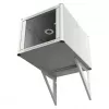EFB Elektronik Atraminis Elementas Sieniniam Korpusui, Gylis 800mm, RAL 7035, 2 vnt. rinkinys